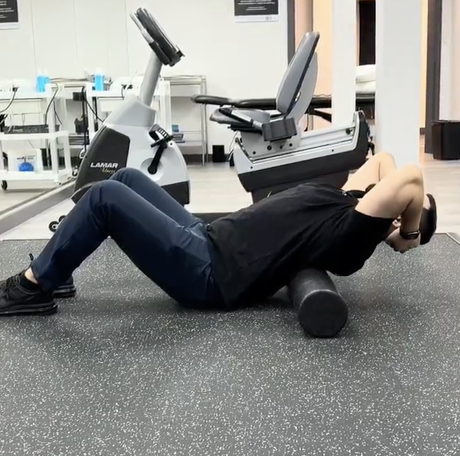 Neck Pain From Sitting? Try This Daily Reset Routine 3 Thoracic Foam Rolling