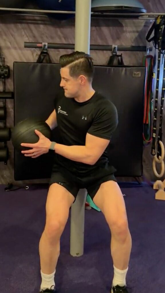 Thoracic Rotations With Ball