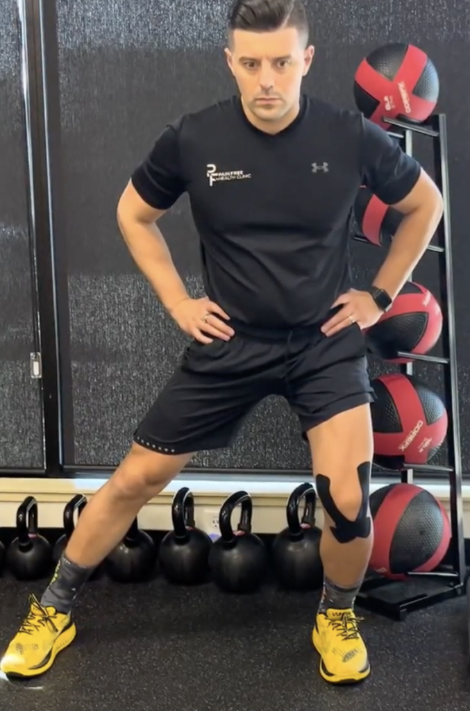 Standing Side Lunge Groin Stretch