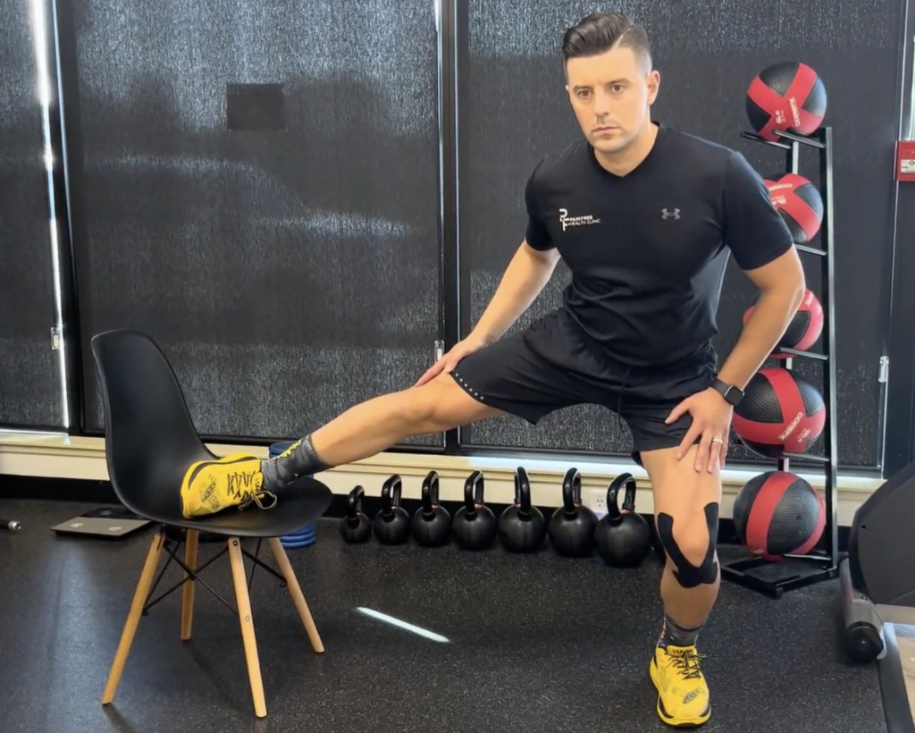 Standing Side Lunge Groin Stretch Progression