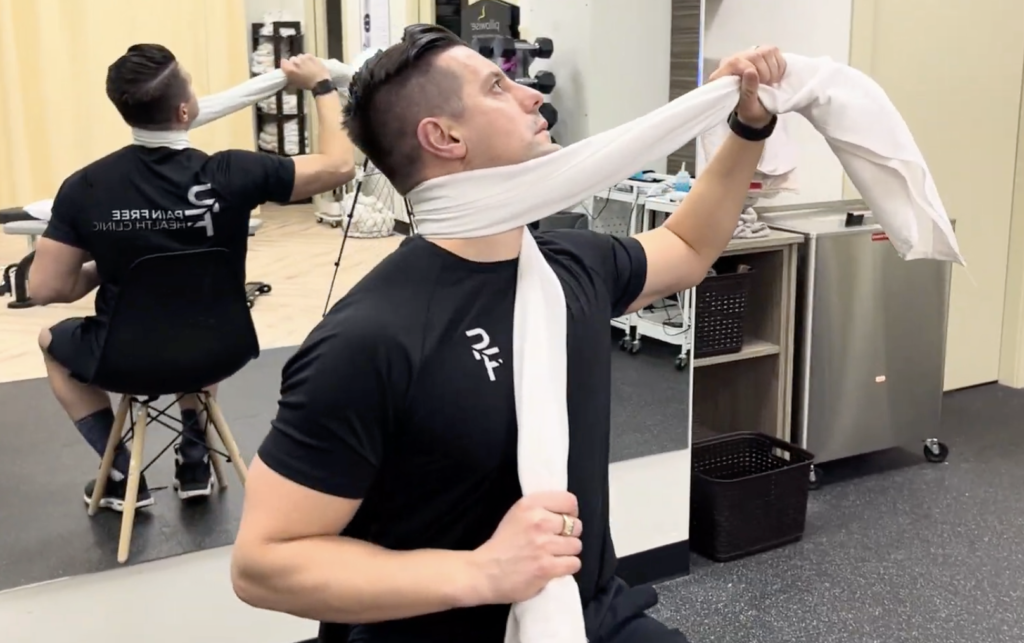 Can'T Turn Your Head Comfortably? How A Towel Neck Stretch May Help 2 Towel Neck Stretch