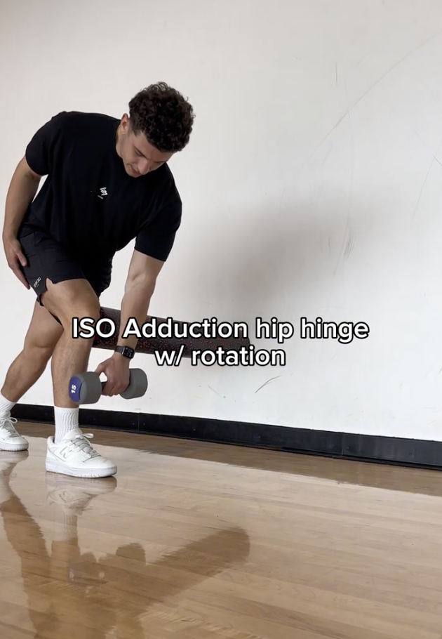 Iso Adduction Hip Hinge With Rotation